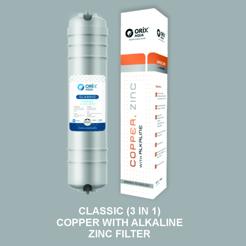 Classic Copper Alkaline Zinc RO Post Filter — Royal Aqua Thalassery Kannur Kerala