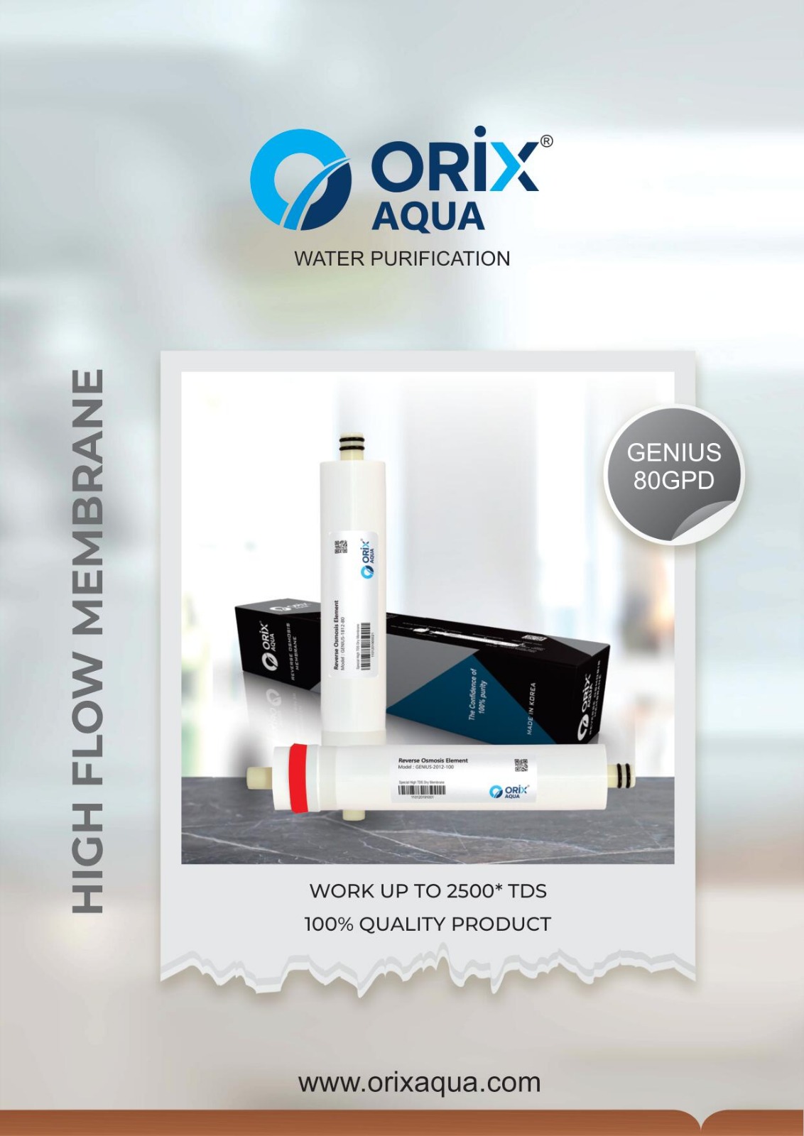 Orix Aqua Genius RO Membrane — Royal Aqua Thalassery Kannur